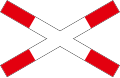 Single track level crossing