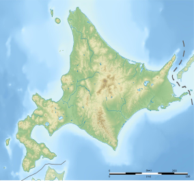 Map showing the location of Shiretoko National Park