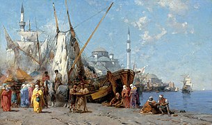 Market in Istanbul, 1868