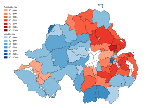 Predominant National Identity by District Electoral Area (DEA)[72]