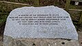 Memorial to the Scottish soldiers who died at the Battle of Worcester in 1651, located by Powick Old Bridge