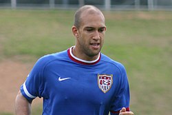 Tim Howard training for the U.S. team