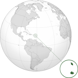 Location of Antigua and Barbuda