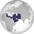 Abbasid Caliphate at its greatest extent, c. 850.