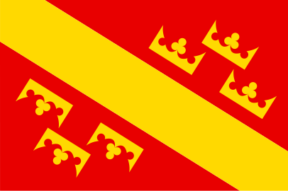 Le drapeau de la Haute-Alsace.