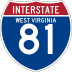 Interstate 81 marker