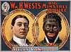 A White to "black" minstrel's poster, circa 1900