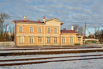 Главное здание вокзала Палдиски, построенное в 1870 году