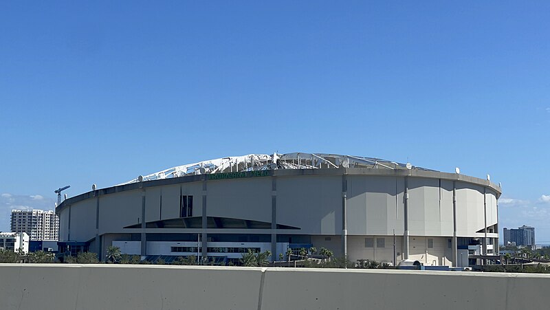 File:Tropicana Field roof damage.jpg