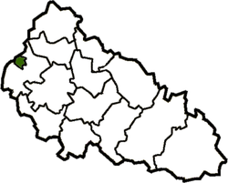 Map of Zakarpattia Oblast with Uzhhorod.