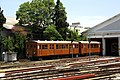 Preserved old ISAP rolling stock at Piraeus Depot.