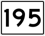 State Route 195 marker