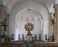 Nave, view of the choir with high altar (as of 2009)