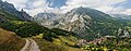 Image 3 Picos de Europa Photo: Mick Stephenson The peaks of the Central Massif overlook the village of Sotres in Cabrales, located in the Picos de Europa, a mountain range in northern Spain forming part of the Cantabrian Mountains. The name (literally: "Peaks of Europe") is believed to derive from being the first European landforms visible to mariners arriving from the Americas. More selected pictures