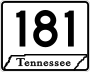 State Route 181 marker