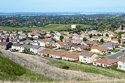 View of Antioch from Black Diamond Mines Regional Preserve.