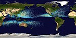 Mapa de todos los ciclones tropicales en el mundo desde 1985 hasta 2005