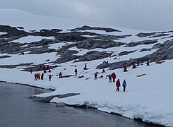 Campers on Hovgaard Island