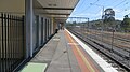 Southbound view from the station platform, November 2015