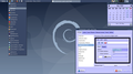 IceWM on Debian Buster, featuring Xcalendar and LXappearance