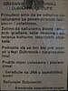 A flyer calling upon citizens of Dubrovnik to cooperate with the JNA against the Croats' "vampired fascism and Ustašism"