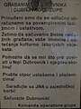 A Serb flyer used during the Yugoslav Wars, calling upon all citizens of Dubrovnik to cooperate with the JNA against the Croats' "vampired fascism and Ustašism"