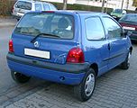 2004–2012 Twingo, rear (non standard wheels)