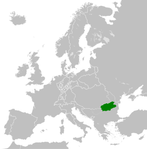 Карта Валахии в 1812 году