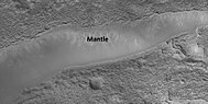 Close view of mantle, as seen by HiRISE under HiWish program