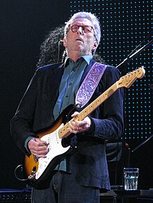 Clapton performing in Madison Square Garden, May 2015