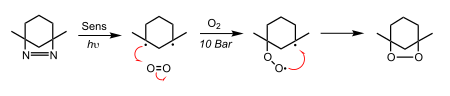 Azide photolysis oxygen trapping