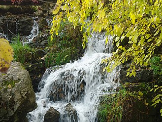 Cox Hollow falls at Cox Hollow Dam