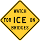 Watch for ice on bridges, Indiana and Texas (as Watch for ice on bridge)