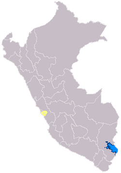 Domain of the Ichma or Ychsma people (in yellow)