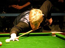 Neil Robertson playing a shot