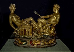 Benvenuto Cellini: Saleiro de Francisco I, 1540-1543. Kunsthistorisches Museum.