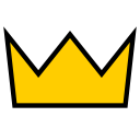 Archivo:Simple gold crown.svg