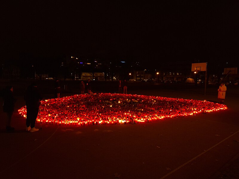 File:Vigil at Prečko Elementary.jpg