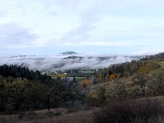 Fog in valley