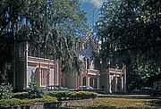 Afton Villa, a former plantation house in West Feliciana Parish, Louisiana. Built from 1848–56, the masonry structure burned in 1963.