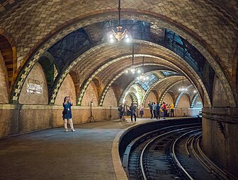 Estación fantasma de City Hall, en Manhattan.