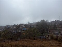 Ghalegaun seen in mist.