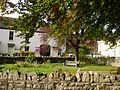 Small public garden in the center of North Curry