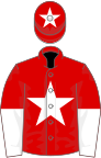 Red, white star, halved sleeves, star on cap