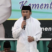 Rhoma Irama gave lecture in Palembang, 2015