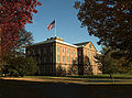 Image 4The Springfield Armory (building pictured is from the 19th century) was the first major target of the rebellion. (from History of Massachusetts)