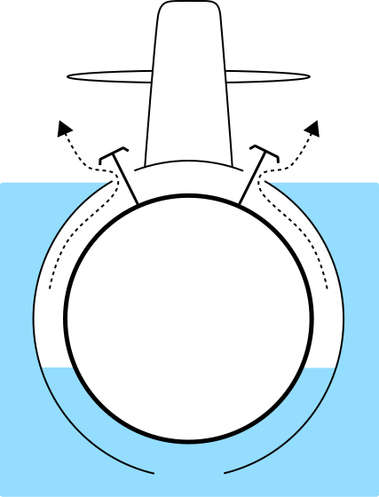 Файл:Submarine diving 2.svg