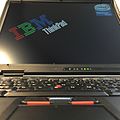 A ThinkPad T43p with a BOE-Hydis LED backlit IPS display, note the extreme viewing angle