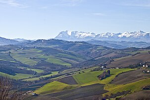 Apennine landscape in Marche