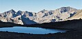 Wheel Mountain (left) and Mount McDuffie (right), from Dusy Basin